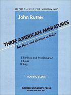 Three American Miniatures Flute/Clarinet cover